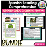 BUNDLE - Spanish Reading Comprehension Google Slides | Tex