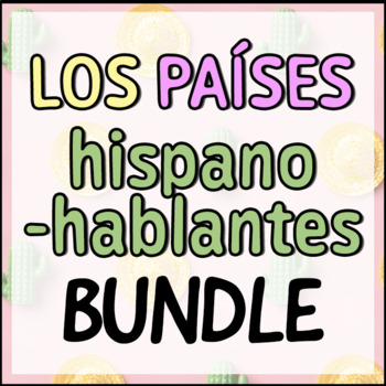 Preview of BUNDLE Spanish Speaking Countries Activities for HHM and cultura diaria