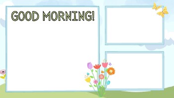 Preview of BUNDLE - Spring Morning Message Slides (Editable)