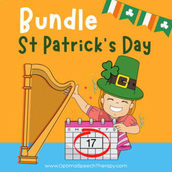 Preview of BUNDLE • St Patrick's Day • 30 Worksheets and Activities • Phonics • Math • Fun
