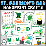 BUNDLE St. Patrick's Day Handprint Art Craft, Lucky Leprec
