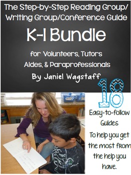 Preview of BUNDLE Step-by-Step Reading Group & Writing Guides for Tutors & Volunteers K-1