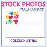 Stock Photo: Colored Alphabet Letters- Personal & Commercial Use