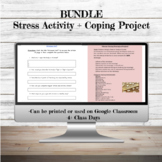 BUNDLE Stress Article Worksheet + Project | 4+ Days | Copi