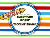 BUNDLE School Days Theme - Sub Tub Substitute Binder and T