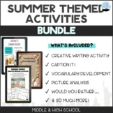 BUNDLE: Summer Activities for Middle and High School Students