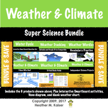 Preview of BUNDLE: Super Science Set - Weather and Climate