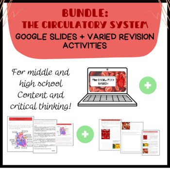 Preview of BUNDLE- THE CIRCULATORY SYSTEM: Google Slides and creative revision activities
