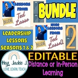Preview of BUNDLE Ted Lasso Leadership Lessons ASB Avid Student Council Slides Editable