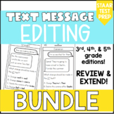 BUNDLE Text Message Editing 3rd 4th 5th Grade Editing Prac