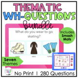 WH Questions Speech Therapy l Boom Card Bundle