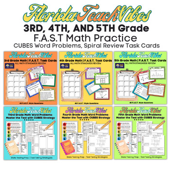 Preview of BUNDLE: Third, Fourth, and Fifth Grade F.A.S.T. MATH Review