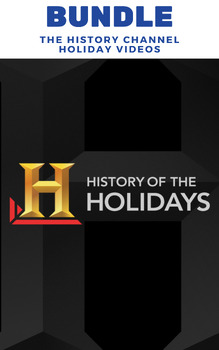 Preview of BUNDLE: Three History Channel Holiday fill-in-the-blank Video Guides (Oct-Dec)