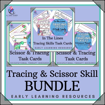 Preview of BUNDLE - Tracing and Scissor Skill Bundle - Occupational Therapy & Early Learner