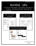 BUNDLE - UFLI Extra Practice Worksheets & Heart Word Puzzl