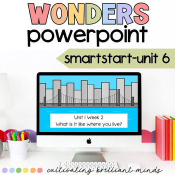 Preview of BUNDLE UNITS 0-6 McGraw-Hill Wonders First Grade PowerPoints DISTANCE LEARNING