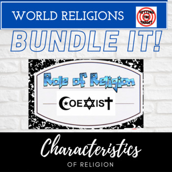 Preview of BUNDLE IT!  World Religion: The Role & Characteristics of Religion