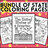 BUNDLE| USA State Coloring Pages | Regions | Geography| So