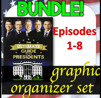 Preview of BUNDLE! Ultimate Guide to the Presidents Video Graphic Organizers