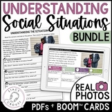 Social Situations Pragmatic Language Worksheets with BOOM 