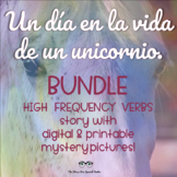 BUNDLE Unicorn Spanish Story with Mystery Pixels AND Print