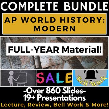 Preview of BUNDLE! Unit 1-9 AP World History Modern -- Complete Full-Year Period 1-4
