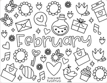 BUNDLE Valentine´s Coloring Pages / Dia del amor y amistad / San Valentin