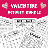 BUNDLE: Valentine's Day | February Activities | Color by N