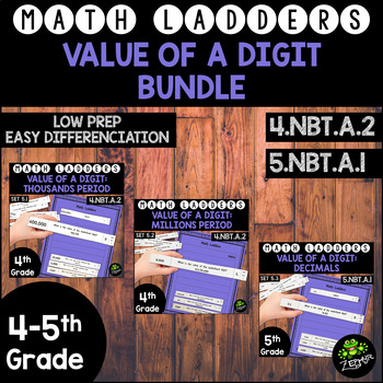 BUNDLE: Value of a Digit -  Sets 5.1-5.3 {Math Ladders}