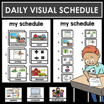 BUNDLE: Variety of classroom, tasks and behavior visual schedules