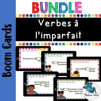 Preview of BUNDLE Verbes à l'imparfait     /     BOOM CARDS    /  Cartes à tâches digitales