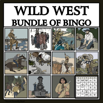 Preview of WILD WILD WEST - READING PASSAGES AND BINGO - BUNDLE