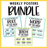 BUNDLE: WEEKLY POSTERS (ROOT, IDIOM AND WORD)