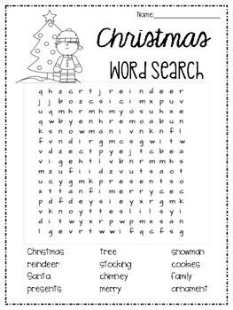 BUNDLE - Winter Word Search Pack by Forever 1st Grade | TpT