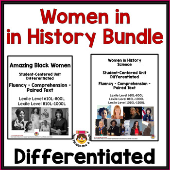 Preview of BUNDLE Women in History 2: Reading Comprehension, Fluency and More