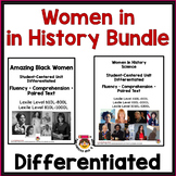 BUNDLE Women in History 2: Reading Comprehension, Fluency 