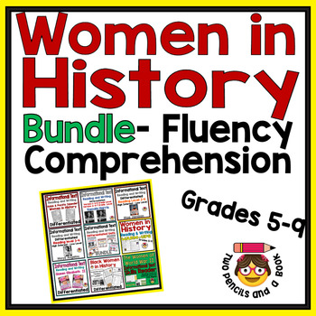 Preview of BUNDLE Women in History: Reading Comprehension, Fluency and More