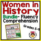 BUNDLE Women in History: Reading Comprehension, Fluency and More