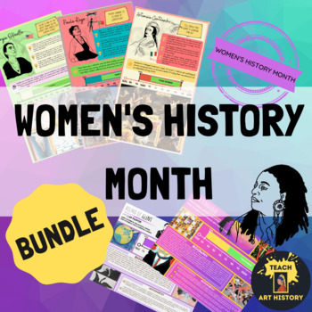 Preview of BUNDLE Women's History Month Art History