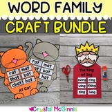Word Family Crafts BUNDLE | 29 Crafts for Word Families an