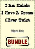 BUNDLE - Word List (I am Malala; I Have A Dream; Oliver Twist)