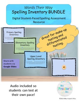 Preview of BUNDLE: Words Their Way Spelling Inventories Independent Assessments