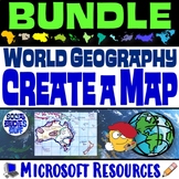 World Geography Create a Map BUNDLE | Absolute & Relative 