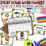Short Vowels Word Families with CVC Words Phonics Write th