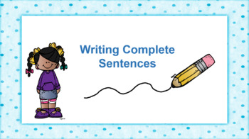 Preview of BUNDLE: Writing Complete Sentences - Four Writing Units