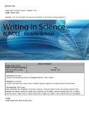 BUNDLE - Writing in Middle School Science