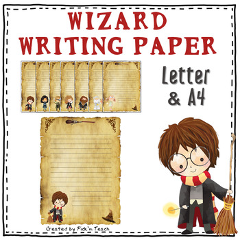 bundle writing paper for harry potter fans pack of 48