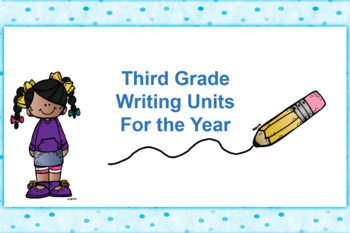 Preview of BUNDLE | YEARLONG Writing Units for Third Grade