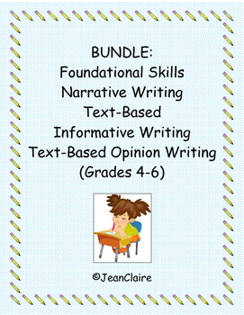 Preview of BUNDLE: Year-Long Common Core Writing Prompts (Grades 4-6)