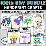 BUNDLE and Save 100th Day of School DIY Handprint Art Craf